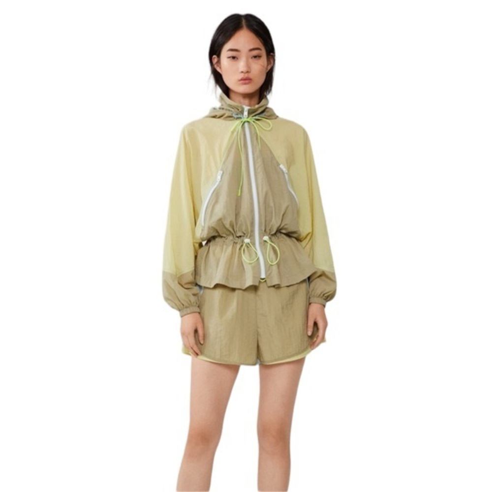 Zara Windbreaker workout Set- jacket and shorts